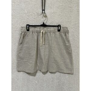 Patagonia Island Hemp Beach Skirt Women's Size Medium Khaki Pockets 58480